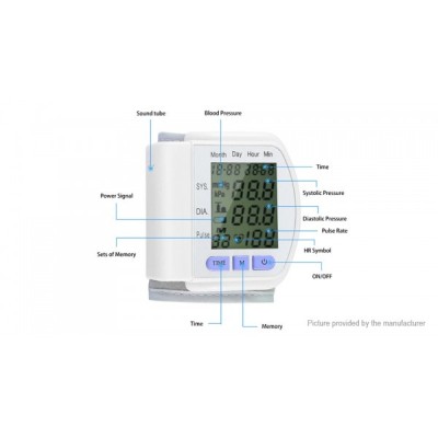 Апарат за кръвно налягане с голям LCD дисплей 38/45мм