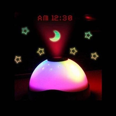 Магически часовник - лампа с аларма, проектиращ звезди и час