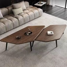 Комплект от две дървени маси за хол