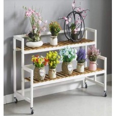 Цветарник на колелца с два рафта