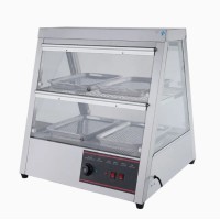 Топла витрина пирамида за 4 тави