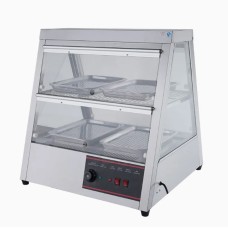 Топла витрина пирамида за 4 тави