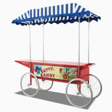 Количка за машина за пуканки и захарен памук