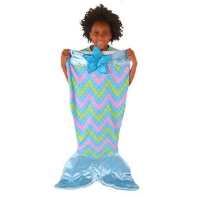 Детско одеяло от много мека материя във форма на русалка