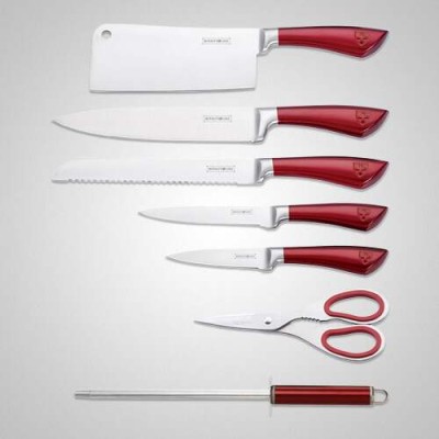 Кухненски ножове комплект в червен цвят от 8 части Royalty Line 