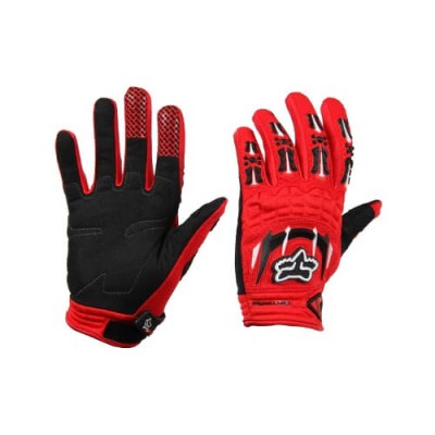 Dirtpaw мото ръкавици в черно червен цвят