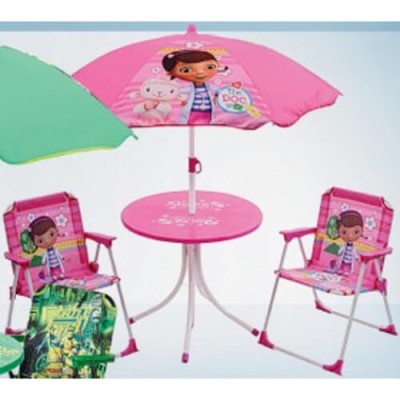 Детска маса с две столчета и чадър The Doc        