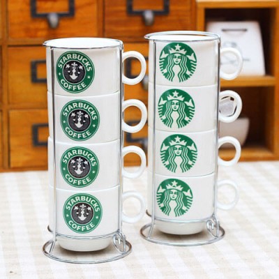 Комплект чаши за кафе Starbucks Coffee 4 броя