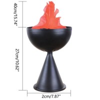 Лампа пламък ефект с диаметър 20 см, настолна