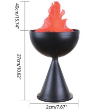 Лампа пламък ефект с диаметър 20 см, настолна