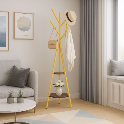 Закачалка за дрехи стояща с два рафта Амел2