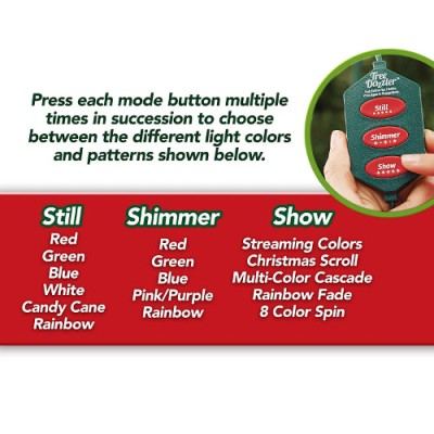 Коледни лампички с контролер за управление Star Shower Tree Dazzler