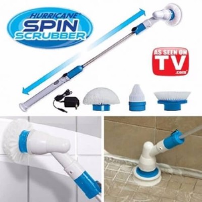 Четка за почистване баня, електрическа въртяща глава Spin Scrubber