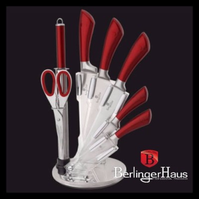 Комплект ножове с ножица и стойка Berlinger Haus