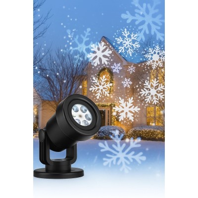 Коледен led лазер прожектиращ снежинки Коледен led лазер прожектиращ снежинки