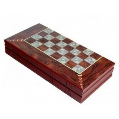 Дървен шах и табла 