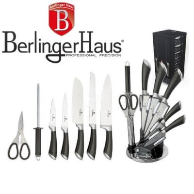 Ножове с поставка Carbon metallic line Berlinger Haus