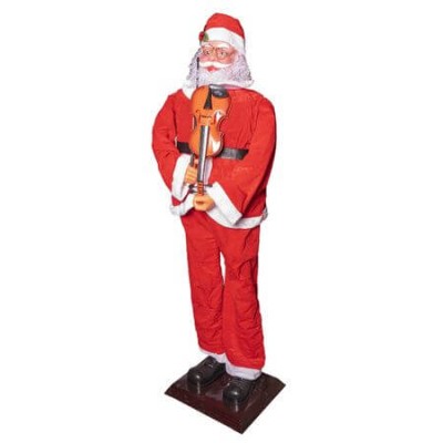 Танцуващ Дядо Коледа 180см със сензор за движение и цигулка