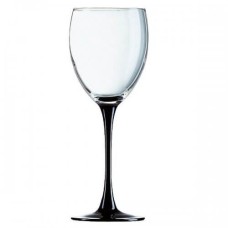 Комплект чаши за вино на черно столче 250 мл