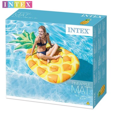 Надуваем дюшек за плаж във формата на ананас Intex