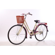 Дамски велосипед 26 цола с кошница за багаж