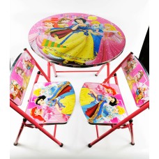 Детска маса с 2 столчета - Принцеси
