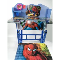 Детски чин и столче Спайдърмен, луксозен стъклен плот