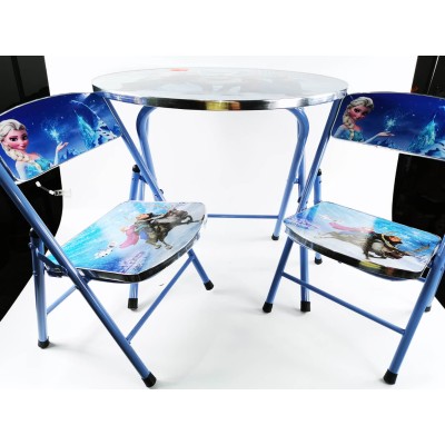 Детска сгъваема маса и 2 столчета с мотиви на Леденото  Кралство