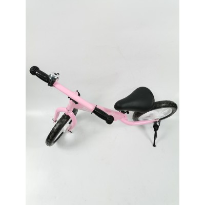 Балансиращ велосипед без педали, син, розов цвят