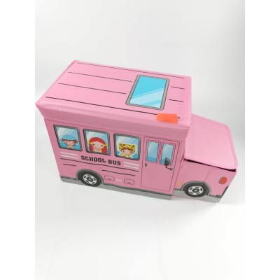 Детска кутия за играчки - Табуретка -  Автобус