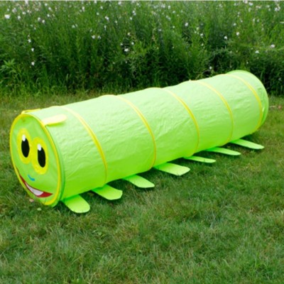 Детска палатка тунел за игра във формата на гъсеница 170/45см