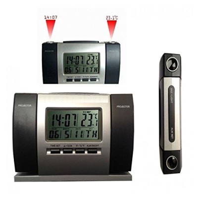 Електронен часовник, термометър, аларма, прожектор час и температура