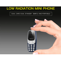 Малък мобилен телефон мини Bm10, 2 сим карти, bluetooth свързване, 7 х 3см