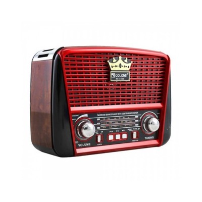 Ретро радио Golon RX-BT455S, соларен панел, Bluetooth, MP3, фенер