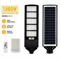 Улична соларна лампа JMK 1800W, сензор движение, дистанционно управление