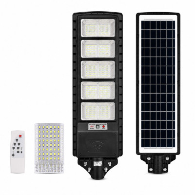 Улична соларна лампа JMK 1800W, сензор движение, дистанционно управление