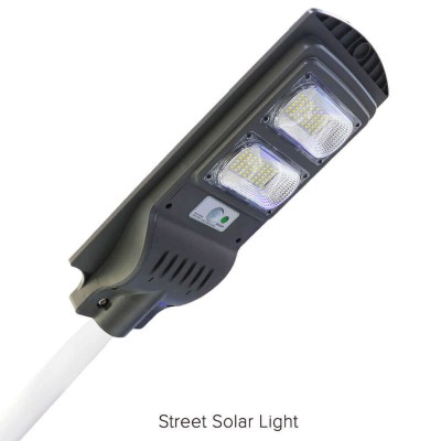 Улична соларна лампа JMK 200W, сензор движение, дистанционно управление	