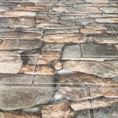 Тапет пано 3D тъмно-кафяви камъни C22, самозалепващи, 70 х 77см Тапет пано 3D тъмно-кафяви камъни C22, самозалепващи, 70 х 77см