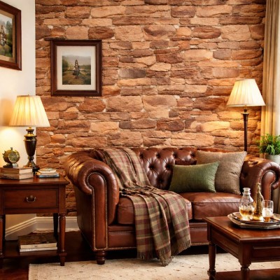 Тапет пано 3D тъмно-кафяви камъни C22, самозалепващи, 70 х 77см Тапет пано 3D тъмно-кафяви камъни C22, самозалепващи, 70 х 77см