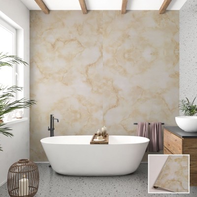 Самозалепващо PVC фолио за бани и кухни Мрамор FW25, 3м x 60см	