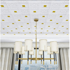 Самозалепващи 3D пана за тавани E14, Gold, 70 х 70см