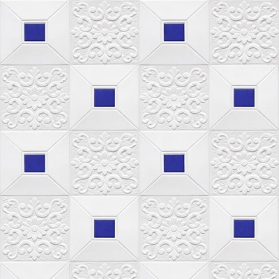 Самозалепващи 3D пана за тавани E11, Blue, 70 х 70см