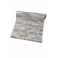 Винилов тапет сив камък A-2118, 10м х 45см, самозалепващ