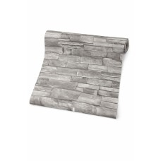 Винилов тапет сив камък A-2118, 10м х 45см, самозалепващ