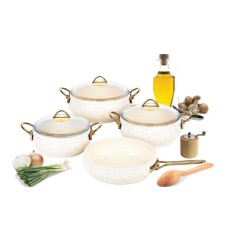 Комплект тенджери и тиган гранит Armoni 7 части Комплект тенджери и тиган гранит Armoni 7 части