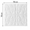 Тапет 3D самозалепващ за стени и тавани ND1, бял, 70 х 70см