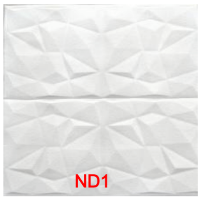 Тапет 3D самозалепващ за стени и тавани ND1, бял, 70 х 70см х 8мм