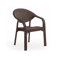 Градински стол Bamboo, PVC ратан