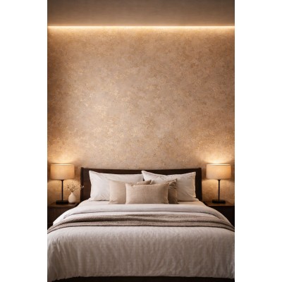 Тапет венецианска мазилка, 10м х 53см, самозалепващ, миещ Тапет венецианска мазилка, 10м х 53см, самозалепващ, миещ