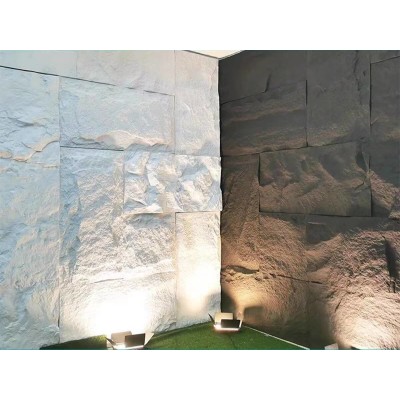 3D декоративни панели PU камък B-7 Golden Grain, вътрешен и външен монтаж, 60*120sm*48mm